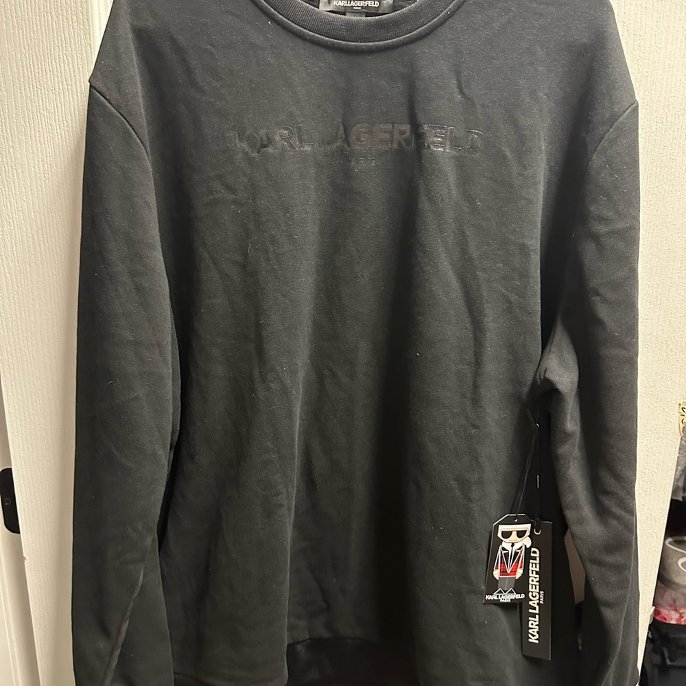 Karl Lagerfeld Black Sweatshirt size 2XL / NWT #44